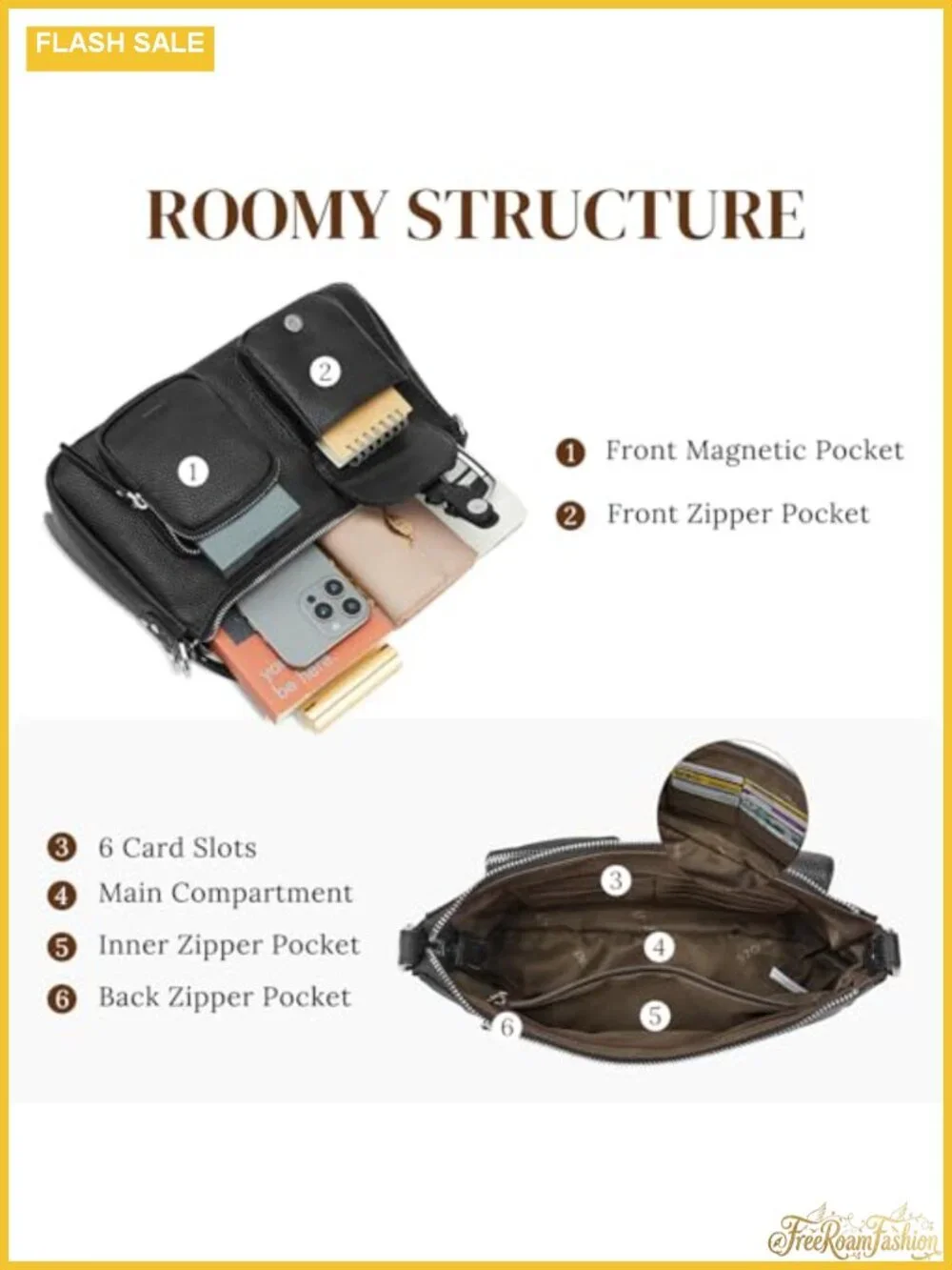 Leather Hobo Bag for Women Crossbody Shoulder Purse Handbag